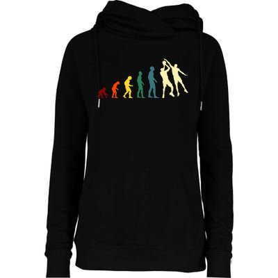 Evolution Basketball Funny Novelty Gift Idea Womens Funnel Neck Pullover Hood