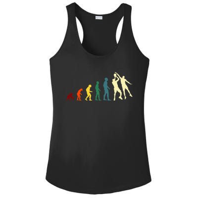 Evolution Basketball Funny Novelty Gift Idea Ladies PosiCharge Competitor Racerback Tank