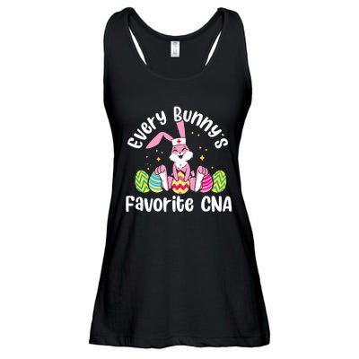 Everybody Bunnys Favorite Cna Cute Easter Day Nurse Ladies Essential Flowy Tank