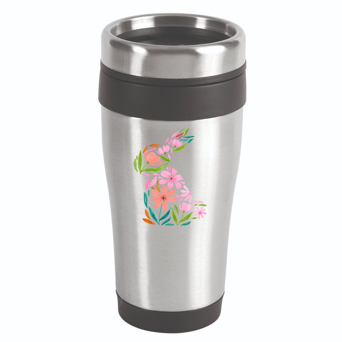 Easter Bunny Flower Holiday 16oz Travel Tumbler