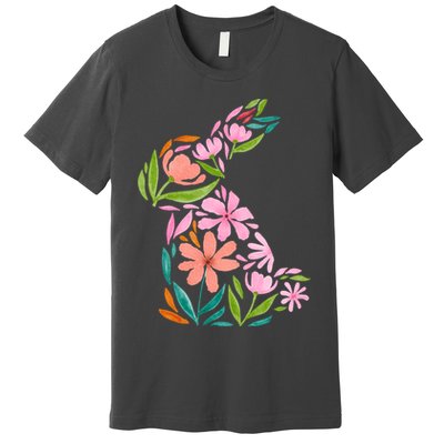 Easter Bunny Flower Holiday Premium T-Shirt
