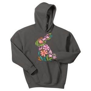 Easter Bunny Flower Holiday Kids Hoodie