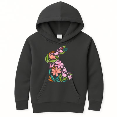 Easter Bunny Flower Holiday Kids Hoodie