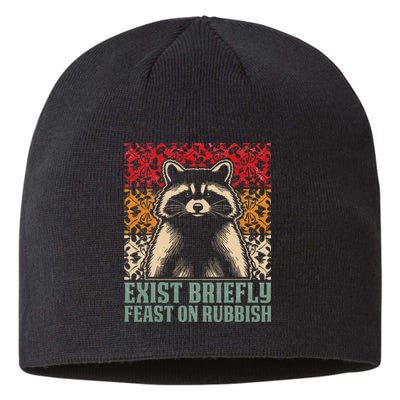 Exist Briefly Feast On Rubbish Raccoon Sustainable Beanie