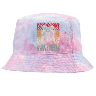 Exist Briefly Feast On Rubbish Raccoon Tie-Dyed Bucket Hat