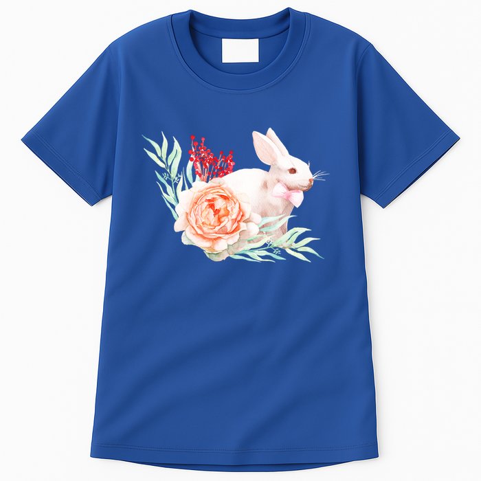 Easter Bunny Flower Spring Art Tall T-Shirt