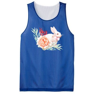 Easter Bunny Flower Spring Art Mesh Reversible Basketball Jersey Tank