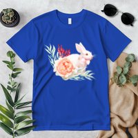 Easter Bunny Flower Spring Art Premium T-Shirt