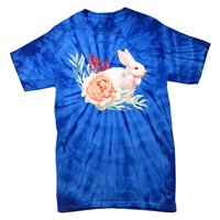 Easter Bunny Flower Spring Art Tie-Dye T-Shirt