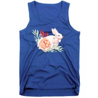 Easter Bunny Flower Spring Art Tank Top