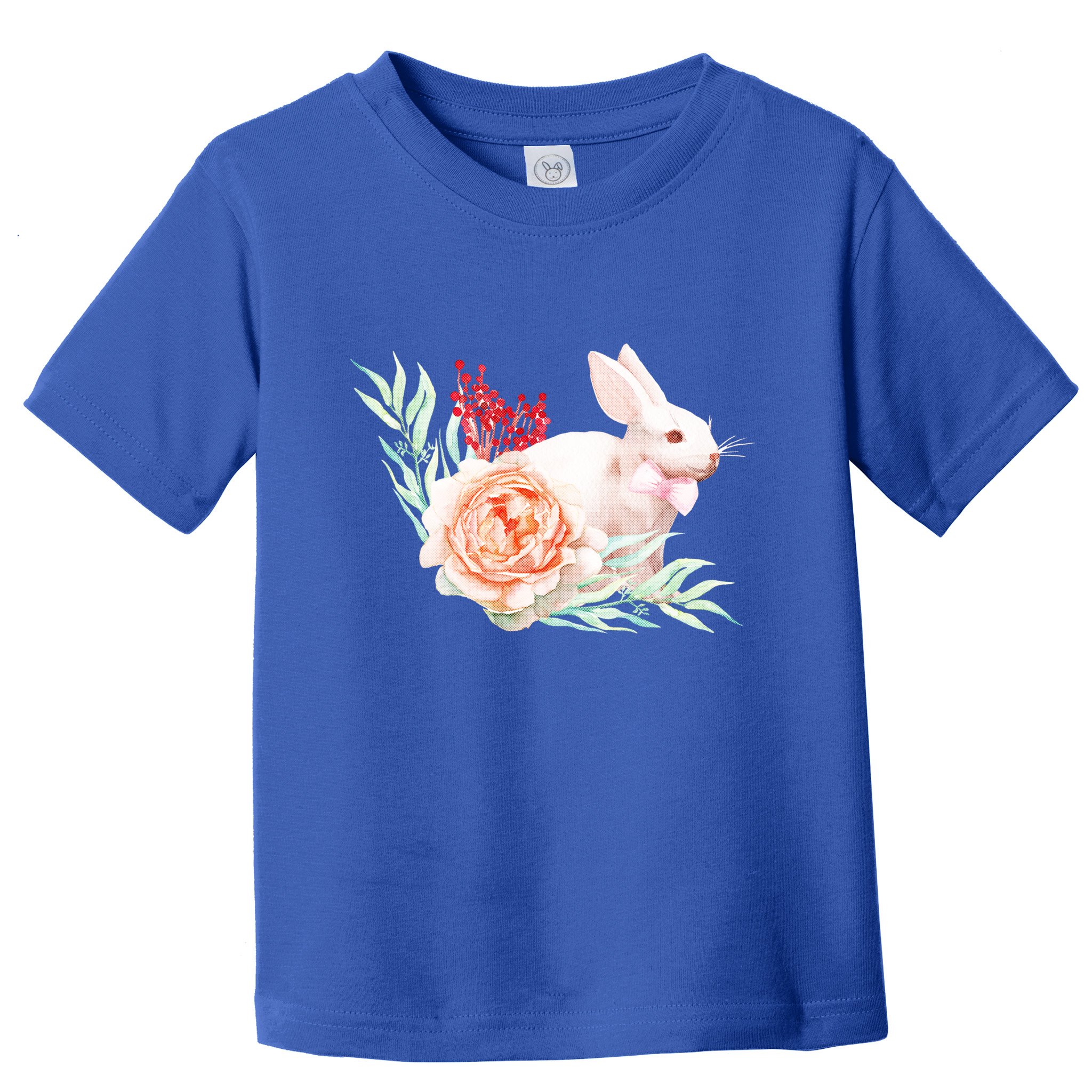 Easter Bunny Flower Spring Art Toddler T-Shirt