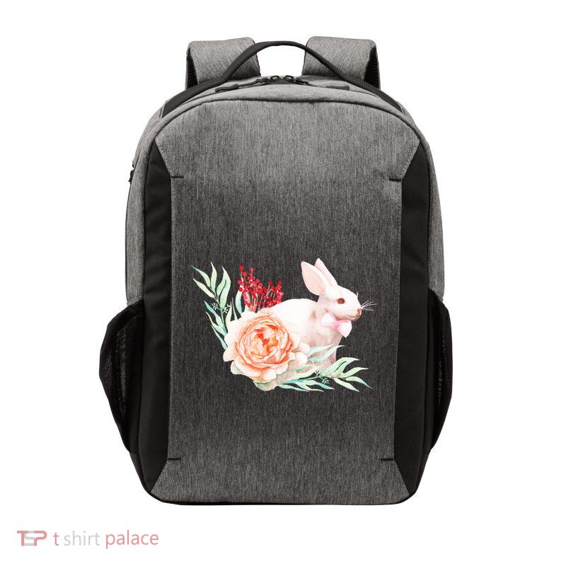Easter Bunny Flower Spring Art Vector Backpack