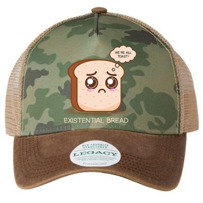 Existential Bread Funny Cute Kawaii Existential Dread Legacy Tie Dye Trucker Hat