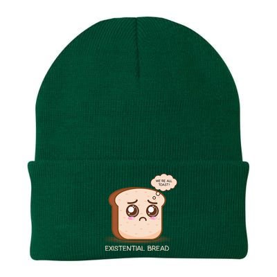 Existential Bread Funny Cute Kawaii Existential Dread Knit Cap Winter Beanie