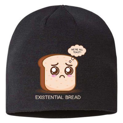 Existential Bread Funny Cute Kawaii Existential Dread Sustainable Beanie