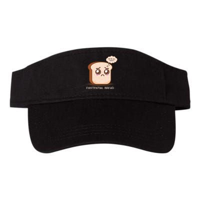 Existential Bread Funny Cute Kawaii Existential Dread Valucap Bio-Washed Visor