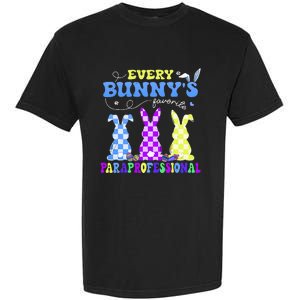 Every BunnyS Favorite Paraprofessional Groovy Easter Rabbit Garment-Dyed Heavyweight T-Shirt