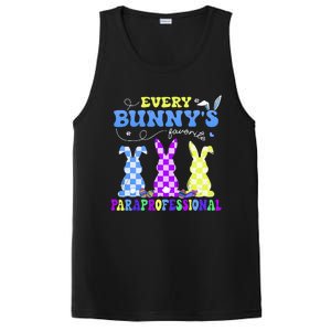 Every BunnyS Favorite Paraprofessional Groovy Easter Rabbit PosiCharge Competitor Tank