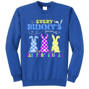 Every BunnyS Favorite Paraprofessional Groovy Easter Rabbit Sweatshirt