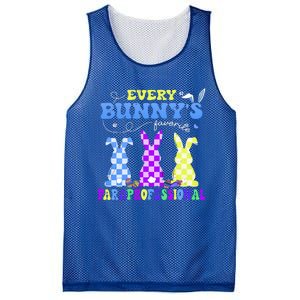 Every BunnyS Favorite Paraprofessional Groovy Easter Rabbit Mesh Reversible Basketball Jersey Tank