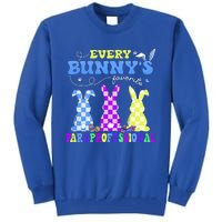 Every BunnyS Favorite Paraprofessional Groovy Easter Rabbit Tall Sweatshirt