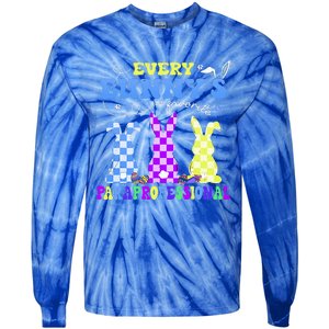 Every BunnyS Favorite Paraprofessional Groovy Easter Rabbit Tie-Dye Long Sleeve Shirt