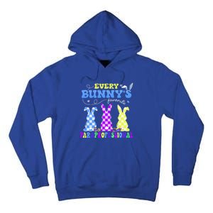 Every BunnyS Favorite Paraprofessional Groovy Easter Rabbit Tall Hoodie