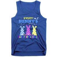 Every BunnyS Favorite Paraprofessional Groovy Easter Rabbit Tank Top