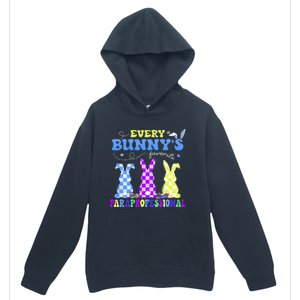 Every BunnyS Favorite Paraprofessional Groovy Easter Rabbit Urban Pullover Hoodie