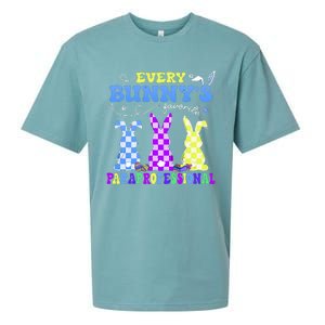 Every BunnyS Favorite Paraprofessional Groovy Easter Rabbit Sueded Cloud Jersey T-Shirt