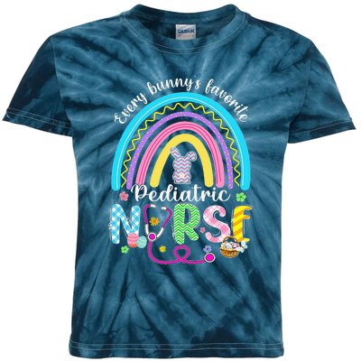 Every Bunny's Favorite Pediatric Nurse Easter Day Kids Tie-Dye T-Shirt