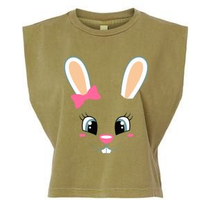 Easter Bunny Face Funny Easter Sunday Gift Garment-Dyed Women's Muscle Tee