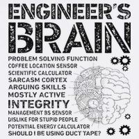 Engineer's Brain Funny Process Engineer Engineering Gift Button