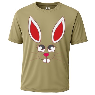 Easter Bunny Face Easter Funny Women Easter Egg Performance Shirt