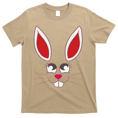 Easter Bunny Face Easter Funny Women Easter Egg T-Shirt
