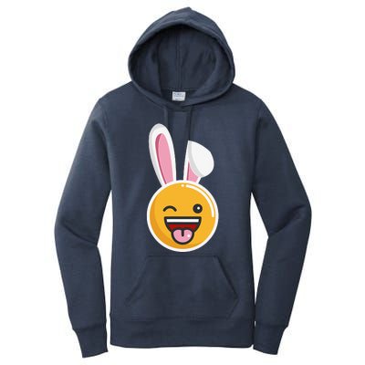 Easter Bunny Funny Egg Ears N Nose Tongue Out Cute Women's Pullover Hoodie