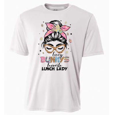 Every Bunny Favorite Lunch Lady Happy Easter Lunch Lady Lover Cooling Performance Crew T-Shirt