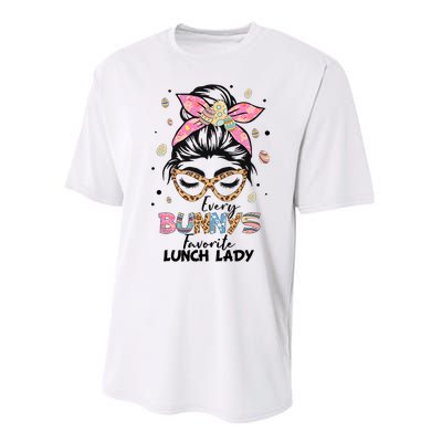 Every Bunny Favorite Lunch Lady Happy Easter Lunch Lady Lover Performance Sprint T-Shirt