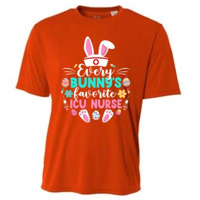 Every Bunnys Favorite Icu Nurse Funny Gift Funny Easter Day Funny Gift Cooling Performance Crew T-Shirt