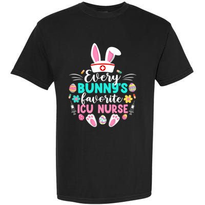 Every Bunnys Favorite Icu Nurse Funny Gift Funny Easter Day Funny Gift Garment-Dyed Heavyweight T-Shirt