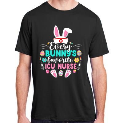 Every Bunnys Favorite Icu Nurse Funny Gift Funny Easter Day Funny Gift Adult ChromaSoft Performance T-Shirt