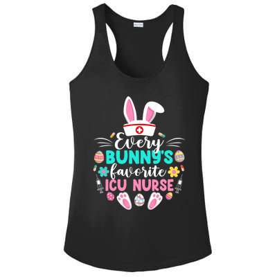 Every Bunnys Favorite Icu Nurse Funny Gift Funny Easter Day Funny Gift Ladies PosiCharge Competitor Racerback Tank