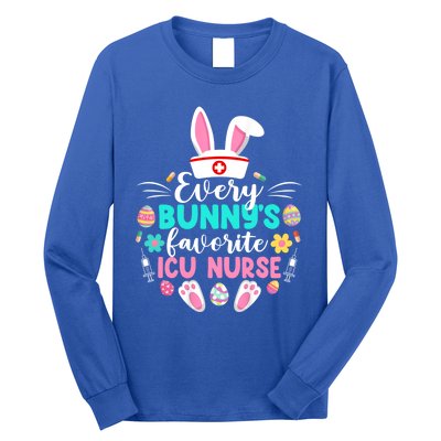 Every Bunnys Favorite Icu Nurse Funny Gift Funny Easter Day Funny Gift Long Sleeve Shirt