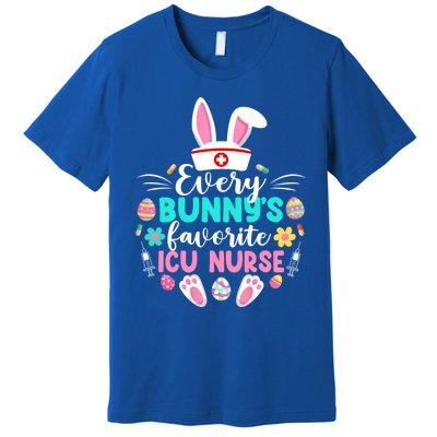 Every Bunnys Favorite Icu Nurse Funny Gift Funny Easter Day Funny Gift Premium T-Shirt