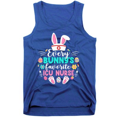 Every Bunnys Favorite Icu Nurse Funny Gift Funny Easter Day Funny Gift Tank Top