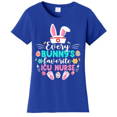 Every Bunnys Favorite Icu Nurse Funny Gift Funny Easter Day Funny Gift Women's T-Shirt