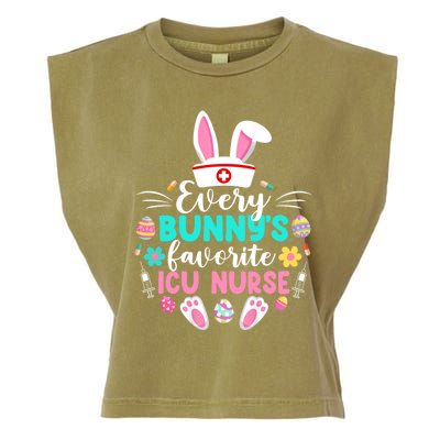 Every Bunnys Favorite Icu Nurse Funny Gift Funny Easter Day Funny Gift Garment-Dyed Women's Muscle Tee