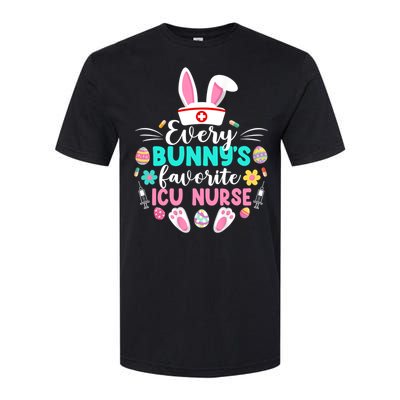 Every Bunnys Favorite Icu Nurse Funny Gift Funny Easter Day Funny Gift Softstyle CVC T-Shirt