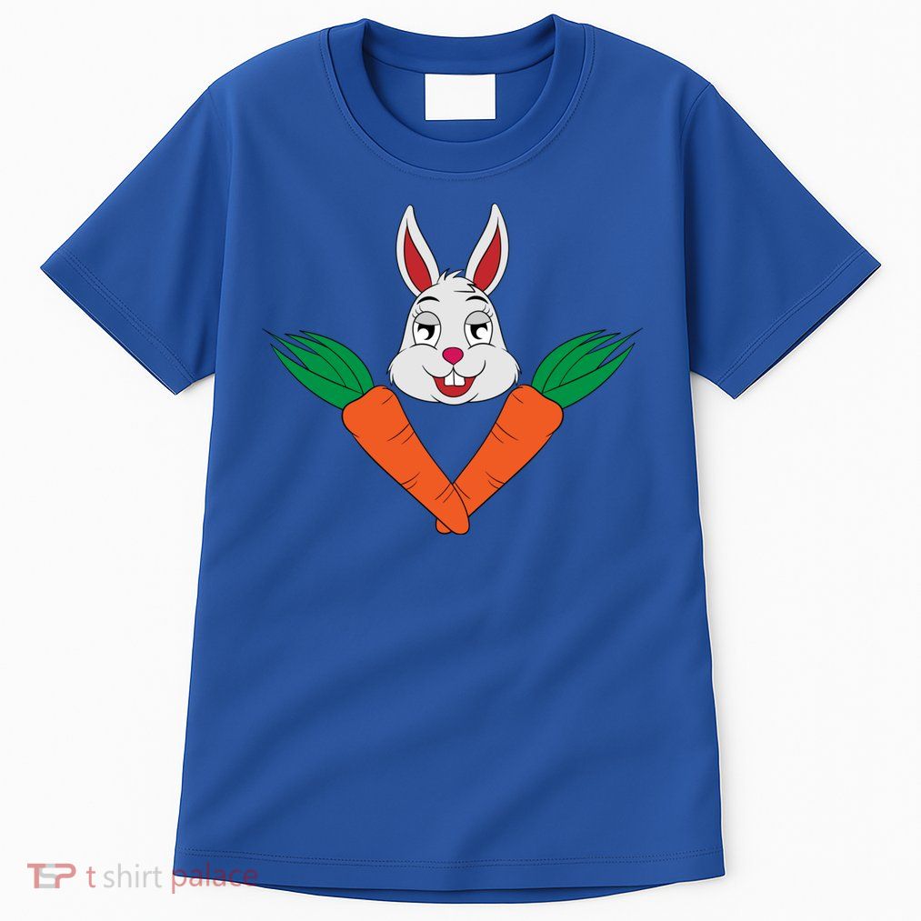 Easter Bunny Face With Carrots Gift Tall T-Shirt