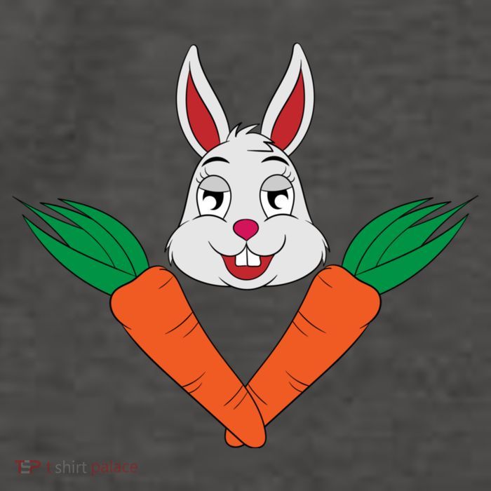 Easter Bunny Face With Carrots Gift Vector Backpack